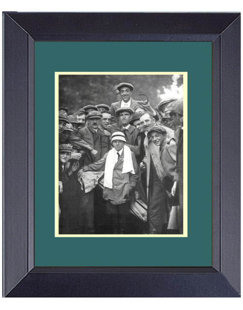 Francis_Ouimet Caddy Eddie_Lowery_1913 US Open Framed Golf Wall Décor Art 14 x 17 Framed Print