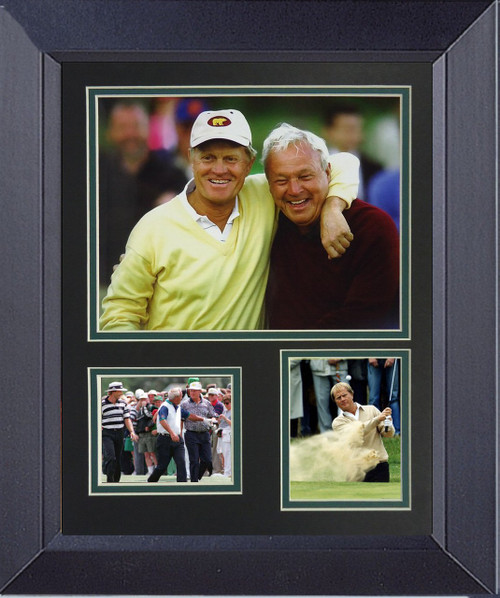 Jack Nicklaus Arnorl Palmer Golf Legends Framed Golf Wall Décor Art 14 x 17 Framed Print
