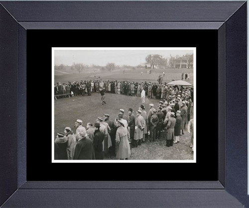 Golf Bobby Jones Tees  Off First Masters March 25, 1934 With Walter Hagen At His Side Framed Art Photograph Print Framed Print