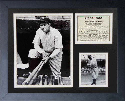 Babe Ruth Baseball Legend Framed Print