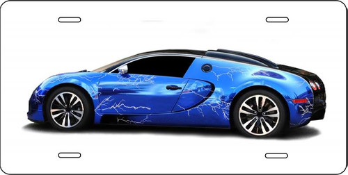 Blue Bugatti Veyron Sports Car 2012   Auto