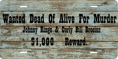 NEW Tombstone Wanted Dead Or Alive Johnny Ringo   Auto