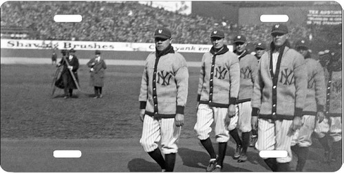 Opening Day Yankee Stadium 1923 Babe Ruth Up Front  Auto