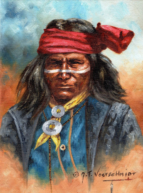 The Scout Native American Indian Poster Print