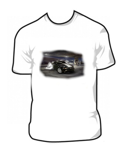 Ford Cobra Burning Rubber T Shirt