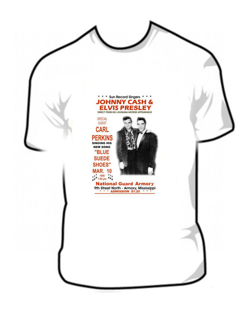 Johnny Cash And Elvis Poster Shirt T Shirt