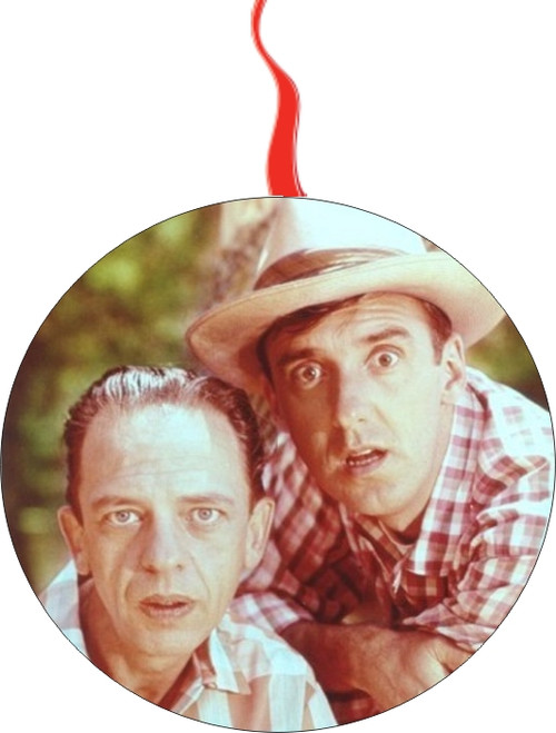 Barney Fife And Gomer Pile Christmas  Ornament