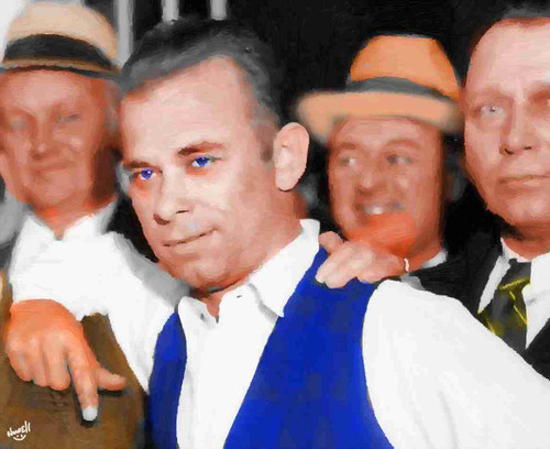 John Dillinger Arrested OIL PAINTING BY PETER NOWELL