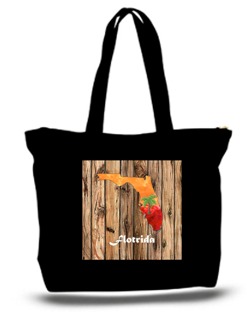 Florida City and State Skyline Watercolor Tote Bags