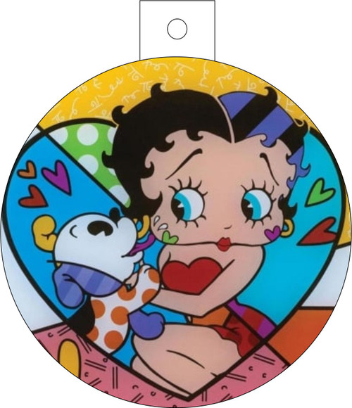 Puppy  And Betty Boop Christmas Ornament