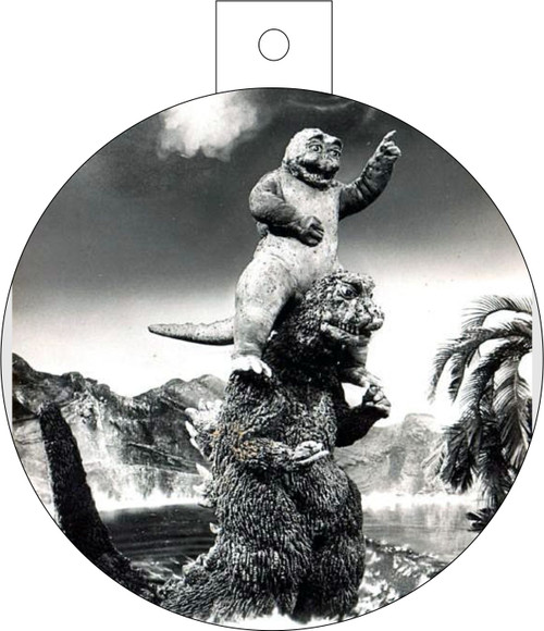 Godzilla And His Son Christmas Ornament