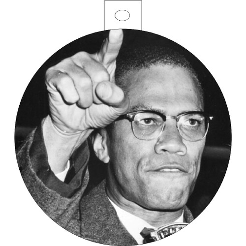 Malcom X Christmas Ornament