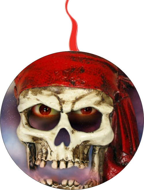 Ghost Skull Head Christmas Ornament