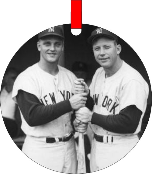 Mickey Mantle And Roger Marris Christmas Ornament