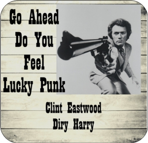 Set of 4 Coaters Dirty Harry Clint Eastwood