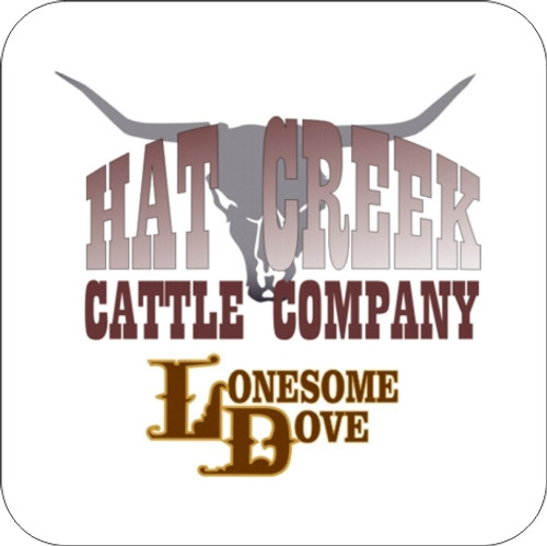 Set of 4 Coaters Lonesome Dove Hat Creek Cattle Company