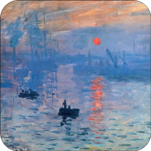 Set of 4 Coaters Monet Sunrise