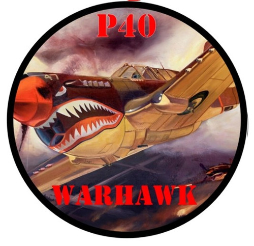 Set of 4 Coaters P40 Warhawk Wwii Fighter Plane