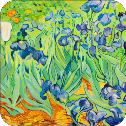 Set of 4 Coaters Van Gogh Iris Painting