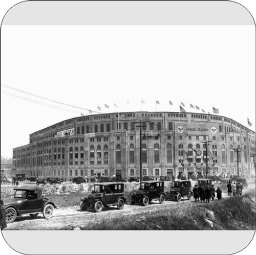 Set of 4 Coaters Yankee Stadium 1923 Opening Day