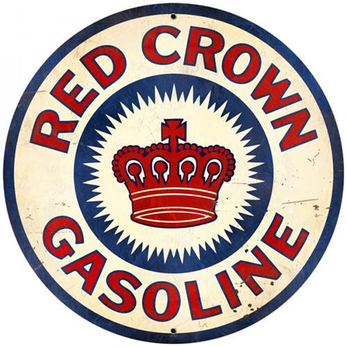 Set of 4 Coaters Red Crow Gasoline