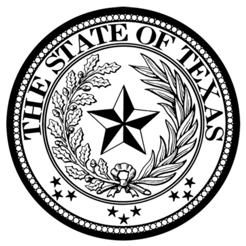 Set of 4 Coaters Texas State Seal