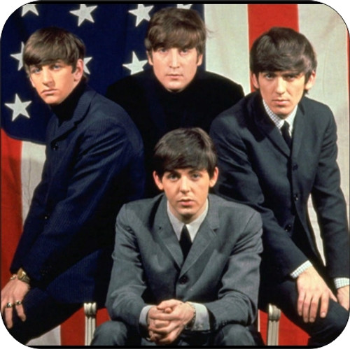 Set of 4 Coaters The Beatles Arrive In America