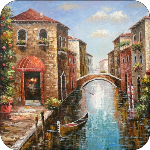 Set of 4 Coaters The Canals Of Venice Italy