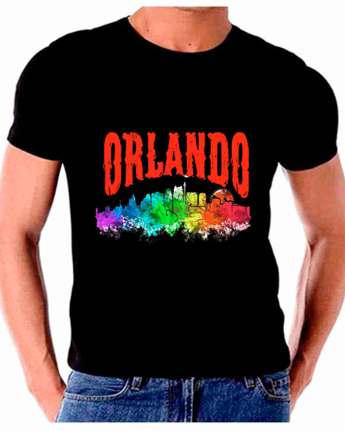 Skyline Watercolor Art For Orlando T shirt