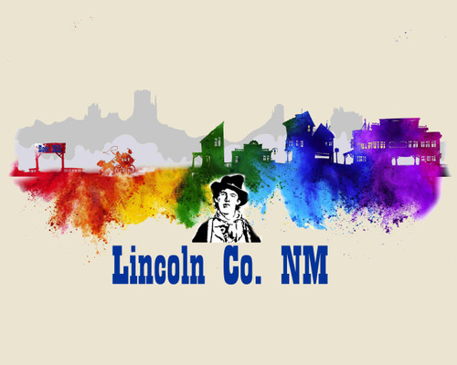 City Of Lincoln Co Watercolor Skyline Art