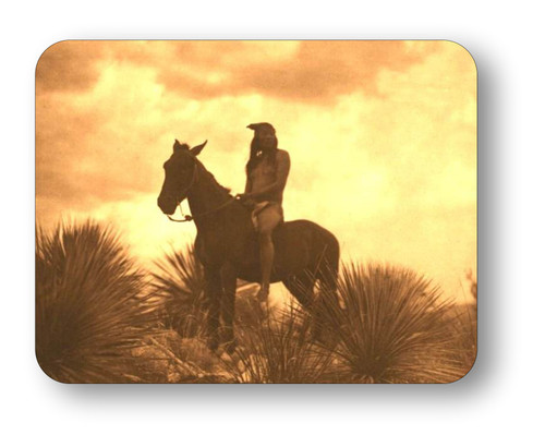 Native Indian Apache Warrior Mouse pad
