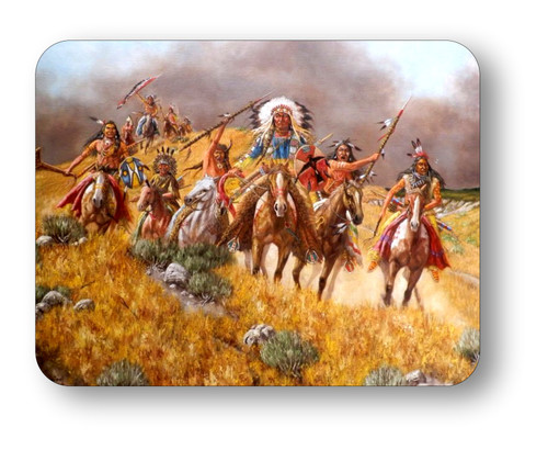 Sioux Raiding Party Balance Native Indians Mouse pad