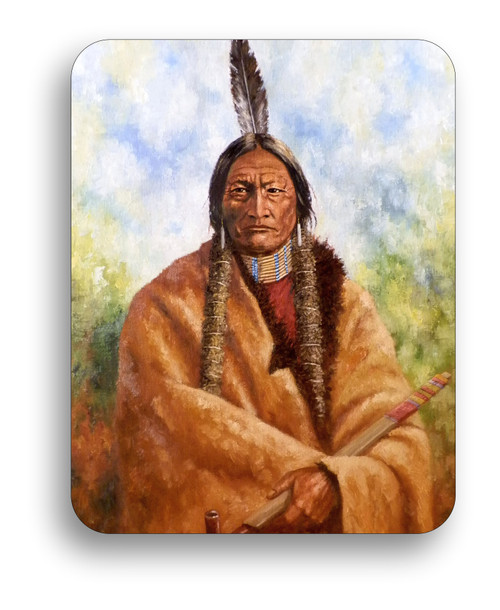 Sitting Bull Warrior Chief Native American Indian Mouse pad