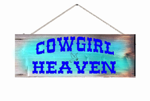 Cowgirl Wood Sign