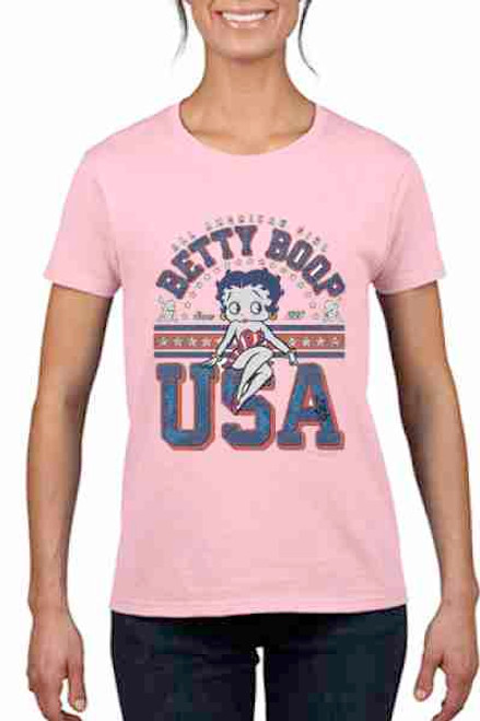 USA Betty Boop  Ladies T shirt