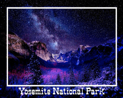Yosemite National Park Evening Skys And The Milky Way
