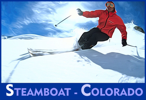 Steamboat Colorado Where Skiing Lives High Travel Poster