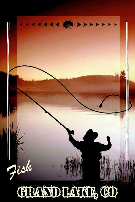 Fish Grand Lake Co Travel Poster