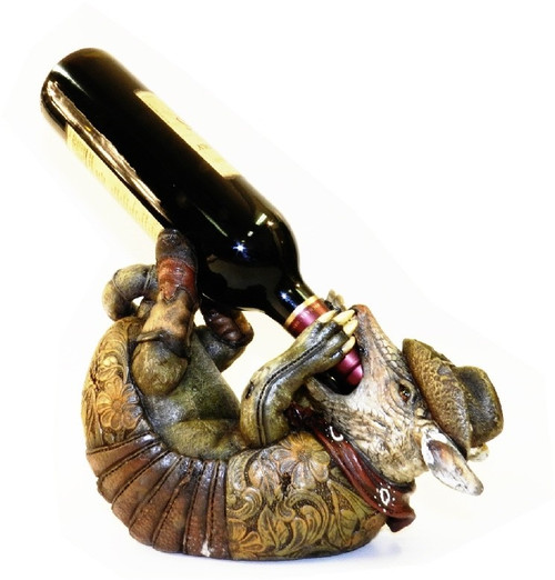 Armadillo Wine Holder 10"L  Wine Rack and Bottle Holder