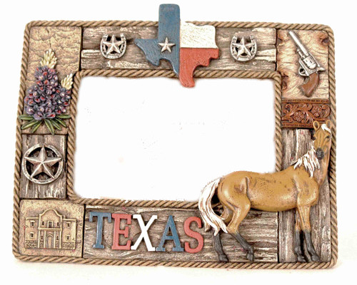 State of Texas Old West Look a 3D frame hold a 4 x 6 Photo 11 x 13 overall TOP SELLER