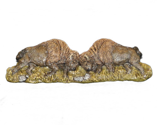 Buffalo Bison Draw Pulls Old West Style 6 inch wide Table top items Wild Life Art
