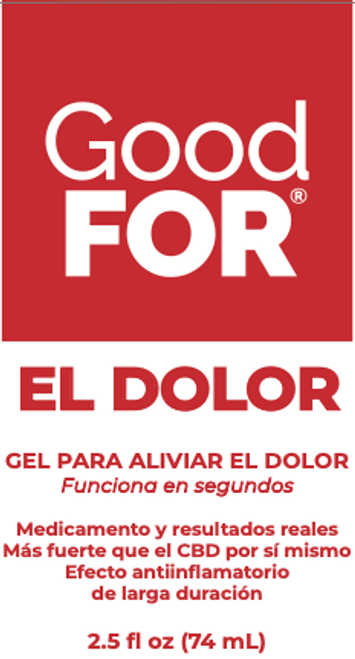 GoodFOR Pain (El Dolor - Spanish label) - 2.5 ounce pump