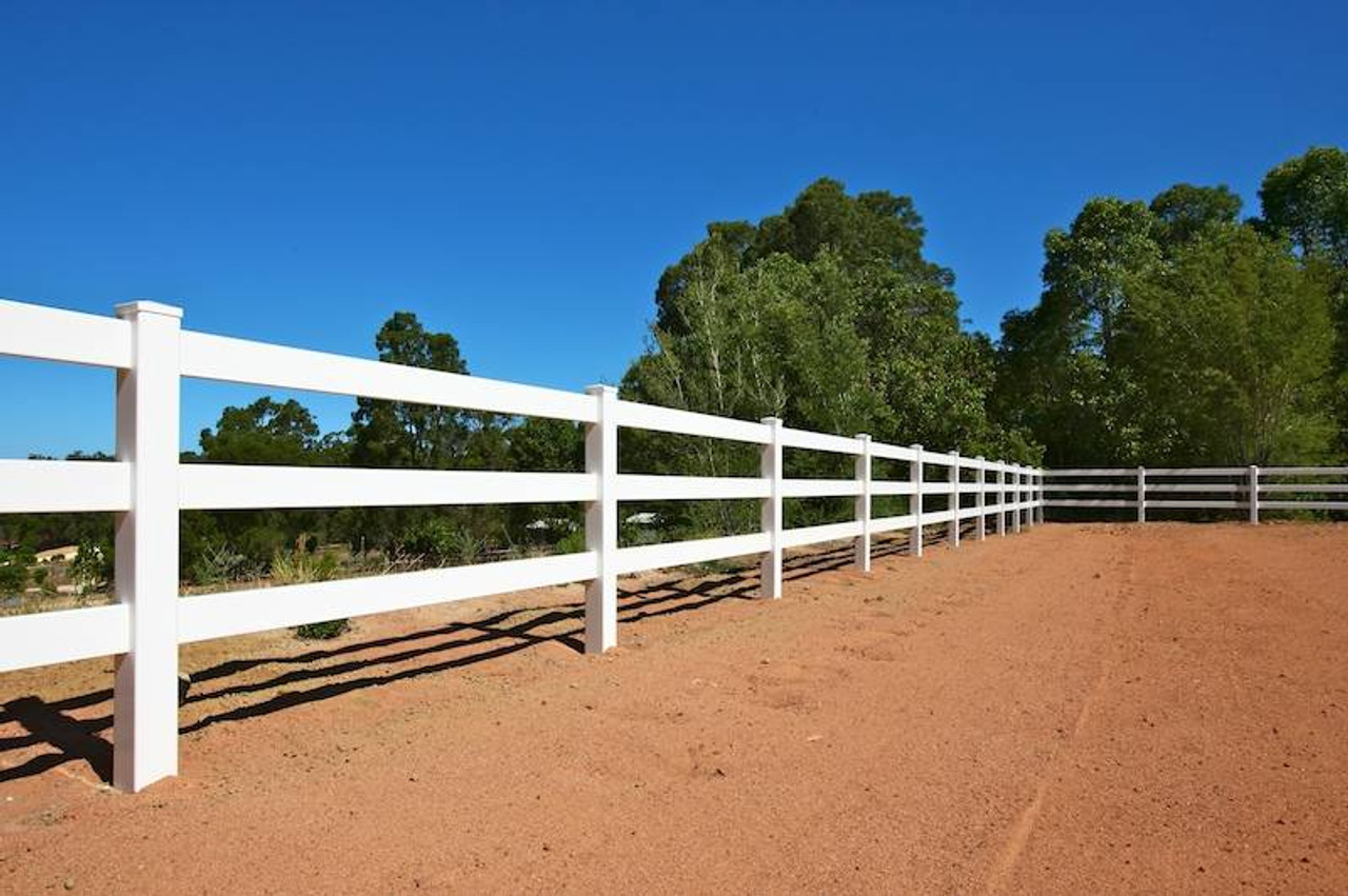 PVC Post And Rail Fencing 2388mm wide x 1400mm high Fencing Rails