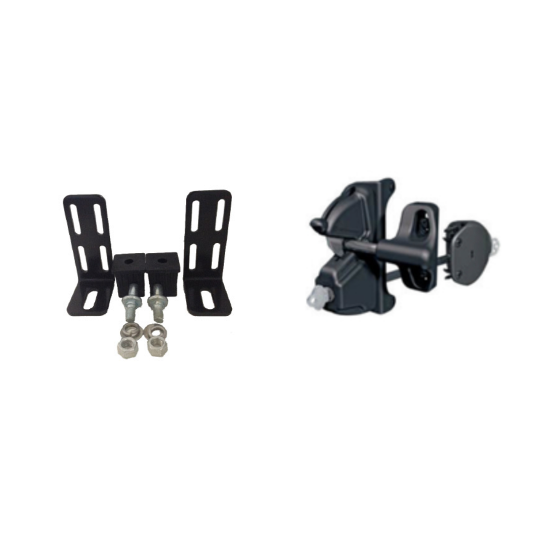 White Magna Pool Safe Latch With Heavy Duty Hinges