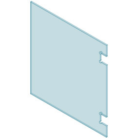 Polaris Soft Close Glass to Glass Hinge Panel