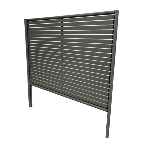 Colorbond slat fencing panel "CRAZY" Package Deal (100% Australian Made) 2.35m long. 2x Posts, 2x Rails, Post Caps and Screws + Slats 70mm with 10mm gap. 25% EXTRA DISCOUNT