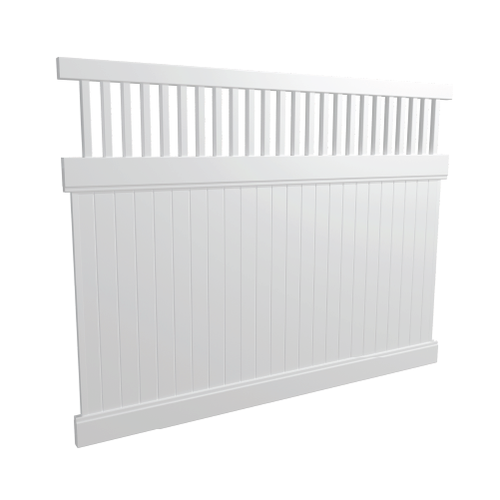 PVC - Full Privacy Fencing Picket Top Panel Kit 2388mm wide x 1800mm high. (Posts Purchased Separately)
