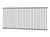 Flat Top Aluminium Pool Fencing Panel. 2.4m x 1.2m high - Choose Colour