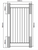 PVC Full Privacy Gate - 1000mm wide x 1850mm high - Fully assembled
