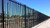 Black Security Fence Panel 2.1m high x 2.4m Long - Galvanised Steel Powdercoated